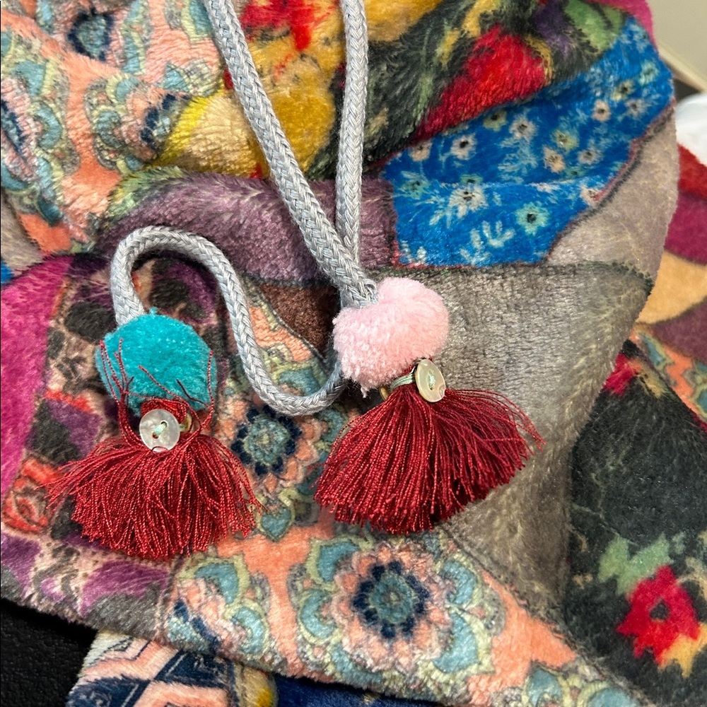 Johnny Was Multicolor Patchwork Sling Bag - image 5